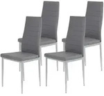 P & B Stuhl-Set, Grau, Alu, Metall, Textil, Rundrohr, 42x98x44 cm, Typenauswahl,