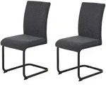 Hela Vertriebs GmbH Schwingstuhl, Anthrazit, Metall, 43x92x52 cm, Esszimmer, St&uuml;hle,