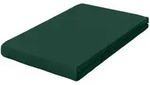 Schlafgut Boxspring-Spannleintuch Pure, Dunkelgr&uuml;n, Textil, 90-100x190-220 cm,