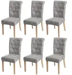 MCW Esszimmerstuhl, Hellgrau, Textil, 47x98x62 cm, Esszimmer, St&uuml;hle,