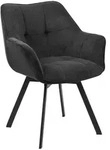 CLP Armlehnenstuhl, Schwarz, Metall, 60x81x59 cm, Esszimmer, St&uuml;hle,