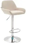 CLP Barhocker, Creme, Metall, 51x89x52 cm, Esszimmer, Barm&ouml;bel, Barhocker