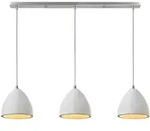 P & B H&auml;ngeleuchte, Grau, Metall, Stein, rund,rund, 76x125x15 cm, Lampen & Leuchten,