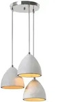 P & B H&auml;ngeleuchte, Grau, Metall, Stein, rund,rund, 38x120x38 cm, Lampen & Leuchten,