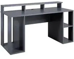 Boxxx Schreibtisch, Anthrazit, Holzwerkstoff, rechteckig, Wange, 91x76.5x160 cm,