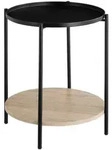 tectake Beistelltisch, Natur, Holz, Beton Optik, 45.5x54.5x45.5 cm, Wohnzimmer,