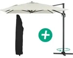 Habitat Garten Sonnenschirm, Beige, Metall, 400x300 cm, Sonnen- & Sichtschutz,