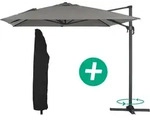 Habitat Garten Sonnenschirm, Grau, Metall, 400x300 cm, Sonnen- & Sichtschutz,
