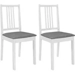 vidaXL Esszimmerst&uuml;hle, Wei&szlig;, Holz, Rechteckig, 49x88.5x40 cm, Esszimmer, St&uuml;hle,