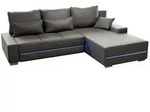 Juskys Sofa, Hellgrau, Textil, 260x180 cm, Wohnzimmer, Sofas & Couches,