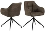 ebuy24 Armlehnstuhl, Braun, Holzwerkstoff, 1-Sitzer, 59x85x55 cm, Esszimmer, St&uuml;hle,