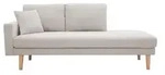 Miliboo Chaiselongue, Beige, Textil, 86x84x192 cm, Wohnzimmer, Sofas & Couches,...