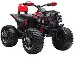 Homcom Elektro-Quad, Rot, Metall, 65x73x100 cm, unisex, Spielzeug, Kinderspielzeug,