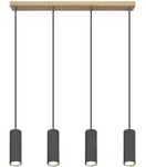 Globo H&auml;ngeleuchte, Graphit, Metall, 65 cm, Lampen & Leuchten, Innenbeleuchtung,