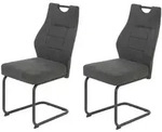 P & B Schwingstuhl-Set, Anthrazit, Metall, Textil, Rundrohr, 44x97x65 cm, mit Griff,