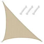 Amanka Sonnensegel, Beige, Kunststoff, Dreieckig, 300x425 cm, Sonnen- & Sichtschutz,