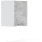 Vicco Eckh&auml;ngeschrank, Grau, Wei&szlig;, Holzwerkstoff, 1 F&auml;cher, Rechteckig, 57x60x34.1