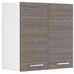 Vicco H&auml;ngeschrank, Grau, Wei&szlig;, Holzwerkstoff, 1 F&auml;cher, Rechteckig, 60x60x31 cm,