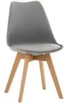 CLP Stuhl, Grau, Holz, 49x83x50 cm, Esszimmer, St&uuml;hle, Esszimmerst&uuml;hle,