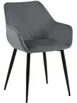 CLP Armlehnenstuhl, Dunkelgrau, Metall, 52x82x63 cm, Esszimmer, St&uuml;hle,
