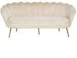Livetastic 3-Sitzer-Sofa, Beige, Metall, 180x78x76 cm, Wohnzimmer, Sofas & Couches,