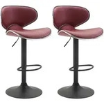 CLP Barhocker, Bordeaux, Metall, 46x88x49 cm, Esszimmer, Barm&ouml;bel, Barhocker