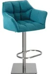 CLP Barhocker, T&uuml;rkis, Metall, 64x88x45 cm, Esszimmer, Barm&ouml;bel, Barhocker