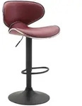 CLP Barhocker, Bordeaux, Metall, 46x88x49 cm, Esszimmer, Barm&ouml;bel, Barhocker