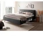 P & B Polsterbett Mattis, Anthrazit, Holz, Esche, 180x200 cm, Reach, individuelle