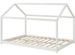 [en.casa] Hausbett, Wei&szlig;, Holz, Kiefer, 140x200 cm, Kinder- & Jugendzimmer,
