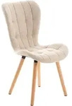 CLP Stuhl, Creme, Holz, 50x88x63 cm, Esszimmer, St&uuml;hle, Esszimmerst&uuml;hle,