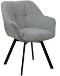 CLP Armlehnenstuhl, Grau, Metall, 60x81x59 cm, Esszimmer, St&uuml;hle, Esszimmerst&uuml;hle,