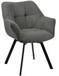 CLP Armlehnenstuhl, Dunkelgrau, Metall, 60x81x59 cm, Esszimmer, St&uuml;hle,