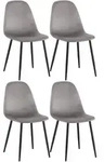 CLP Stuhl, Grau, Metall, 44x88x51 cm, Esszimmer, St&uuml;hle, Esszimmerst&uuml;hle,