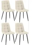 CLP Stuhl, Creme, Metall, 45x84x55 cm, Esszimmer, St&uuml;hle, Esszimmerst&uuml;hle,