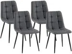 CLP Stuhl, Dunkelgrau, Metall, 45x84x55 cm, Esszimmer, St&uuml;hle, Esszimmerst&uuml;hle,