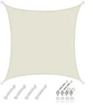 Amanka Sonnensegel, Beige, Kunststoff, Quadratisch, 300x300 cm, Sonnen- &