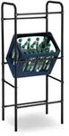 Relaxdays Getr&auml;nkekistenregal, Schwarz, Metall, 50x116x34 cm, Freizeit, Heimwerken,
