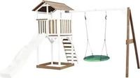 XXXLutz SPIELTURM Braun, Gr&uuml;n, Wei&szlig; 356.6x241.9x349 cm