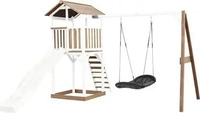 XXXLutz SPIELTURM Braun, Schwarz, Wei&szlig; 356.6x241.9x349 cm