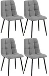 CLP Stuhl, Grau, Metall, 45x84x55 cm, Esszimmer, St&uuml;hle, Esszimmerst&uuml;hle,