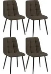 CLP Stuhl, Braun, Metall, 45x84x55 cm, Esszimmer, St&uuml;hle, Esszimmerst&uuml;hle,