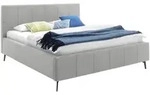 Boxxx Polsterbett, Hellgrau, Metall, Birke, Buche, massiv, 160x200 cm, Reach,