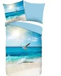 Wendebettw&auml;sche Sealife, Mehrfarbig, Textil, Strand, 200x200 cm, atmungsaktiv,