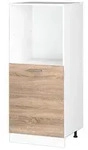Vicco Herdumbauschrank, Sonoma Eiche, Wei&szlig;, Holzwerkstoff, 2 F&auml;cher, Rechteckig,