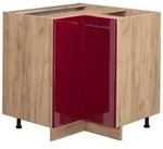 Vicco Eckunterschrank, Bordeaux, Honigeiche, Holzwerkstoff, 1 F&auml;cher,...