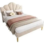 Flieks Polsterbett, Beige, Textil, 140x200 cm, Schlafzimmer, Betten, Polsterbetten