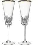 Villeroy & Boch Sektgl&auml;ser, Transparent, Gold, Glas, Essen & Trinken, Gl&auml;ser,