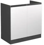 Vicco Sp&uuml;lenunterschrank, Wei&szlig;, Anthrazit, Holzwerkstoff, 1 F&auml;cher,...