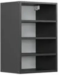 Vicco H&auml;ngeschrank, Anthrazit, Anthrazit, Holzwerkstoff, 3 F&auml;cher, Rechteckig,